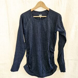 Athleta Women’s Navy Long Sleeve Shimmer Top